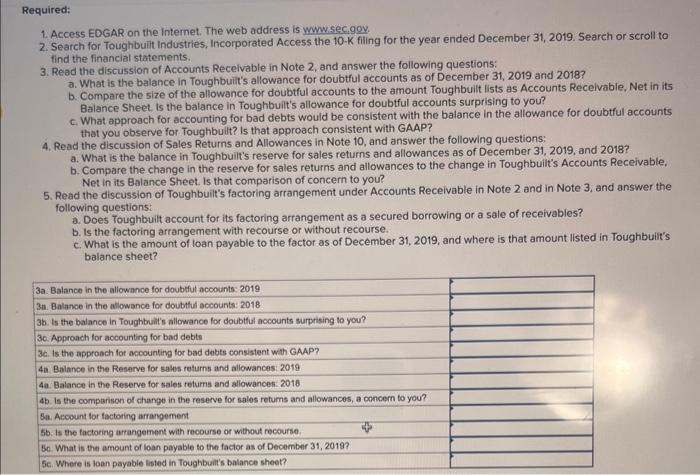 look at picture thanks. answer 3a-5c 1. Access EOGAR on the internet.