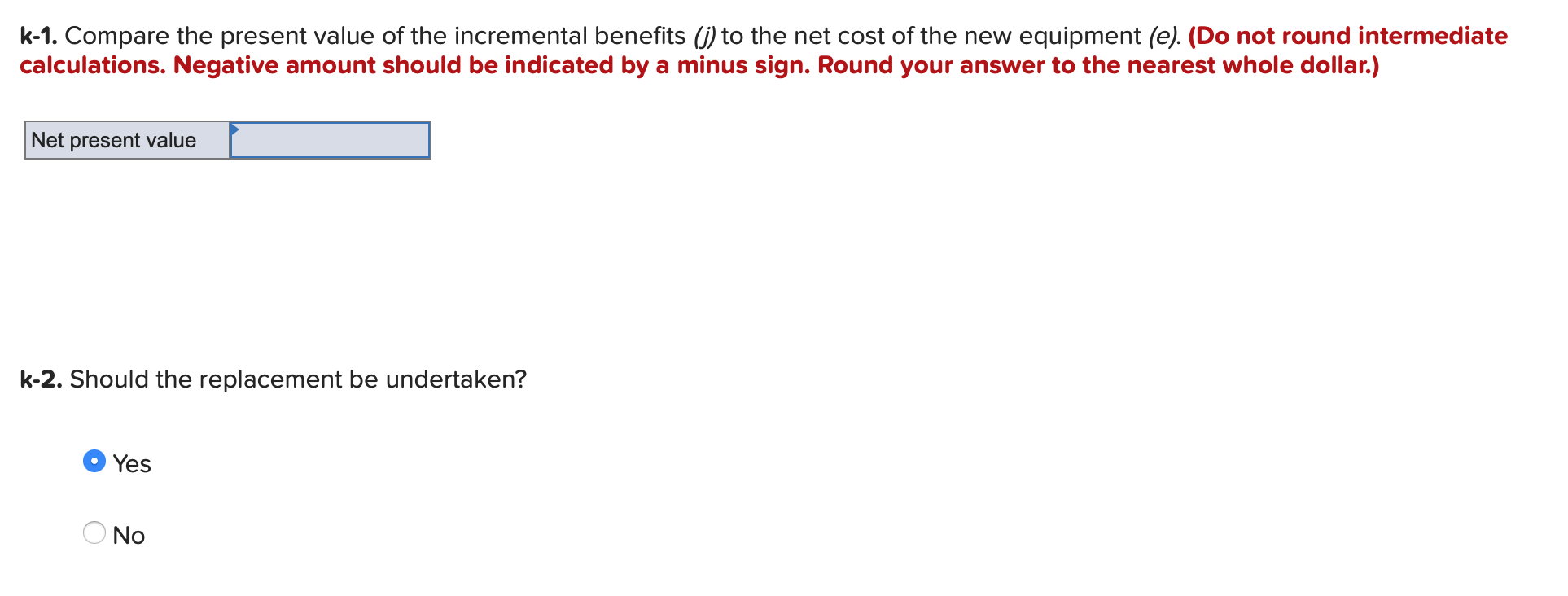 added cost savings for the next six years. Use Table 1212. Use