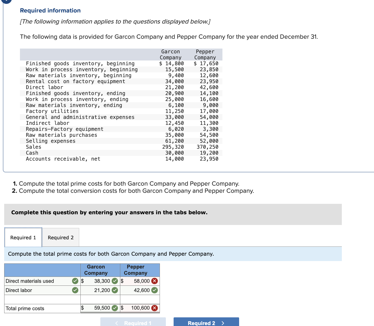  question 7, please correct my mistakes Required information [The following information