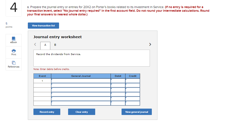 i am stuck on this. 4 Porter Company purchased 60 percent ownership