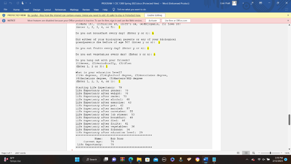 8. Own pet (yeso) 9. Married \&divorced, sinple, married, happily marriedi 10.