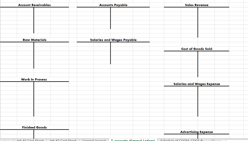 (no indirect materials used). You will be keeping track of the costs