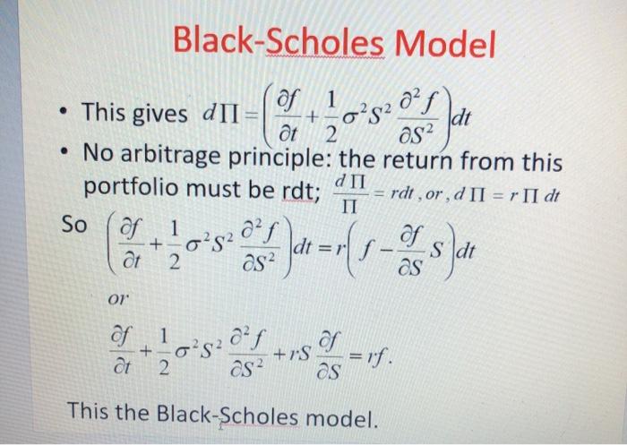 using the - Black Scholes Model - formual ,find the call option