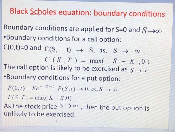 and put option find equation call and put option from BSM by