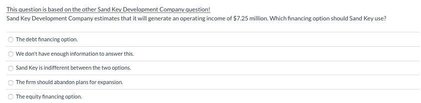 Company has a capital structure consisting of $20 million of 10% debt