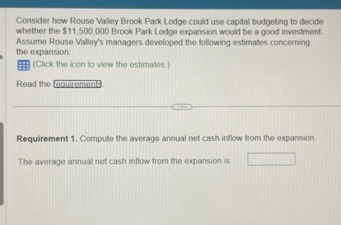 cash inflows of $320,000 the first year, $290,000 the second year, and