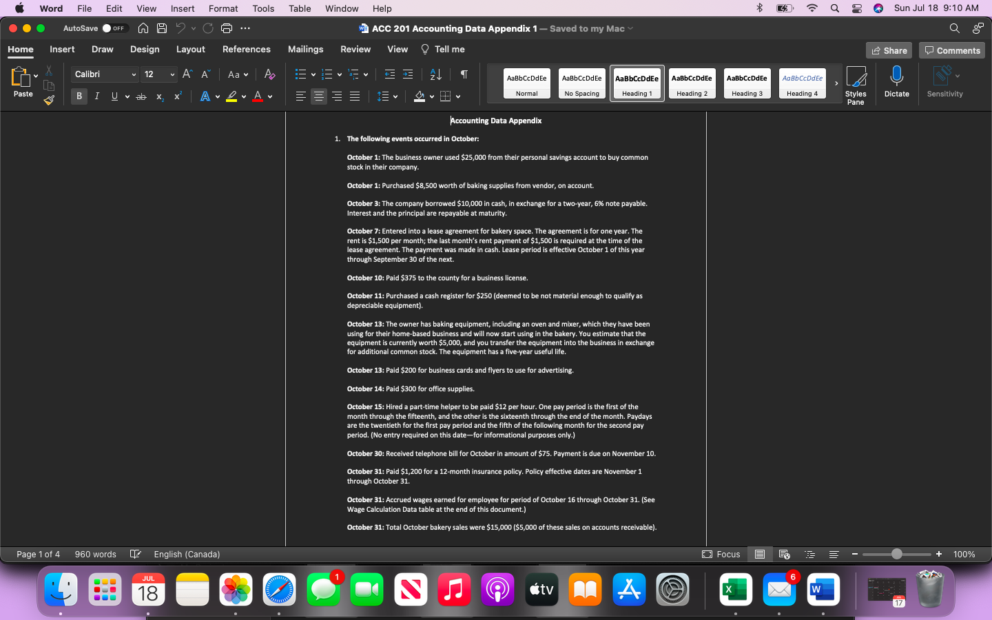 ACC 201 Company Accounting Workbook Template Q Home Insert Draw Page Layout