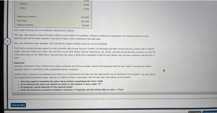 fut bus requiremert miy be ignared for this problem. You may ianore