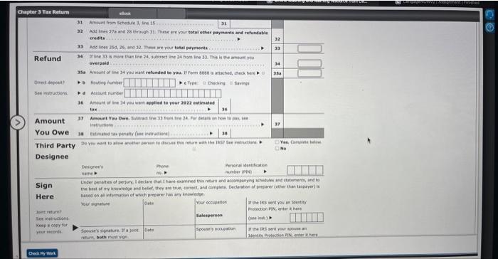 may need to complete the ether forms belore completing the Form 1040