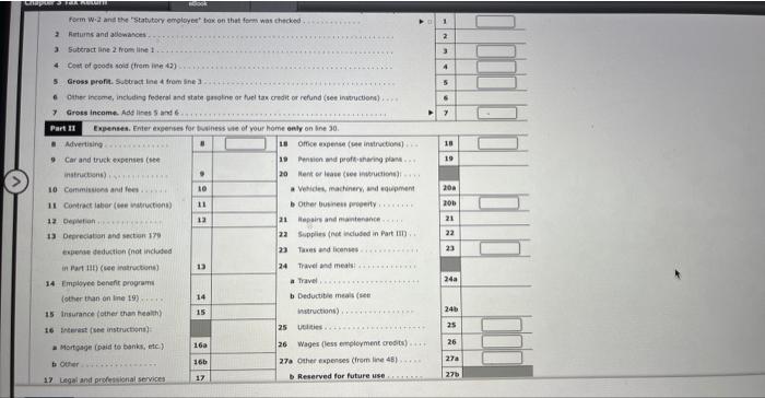 if required, sse the minus sign to enter a Flos:". Standard Deduction