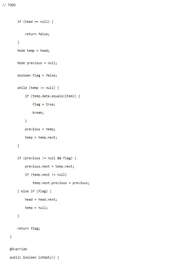 Assignment 1 The LinkedQueue implementation should be a doubly link list based