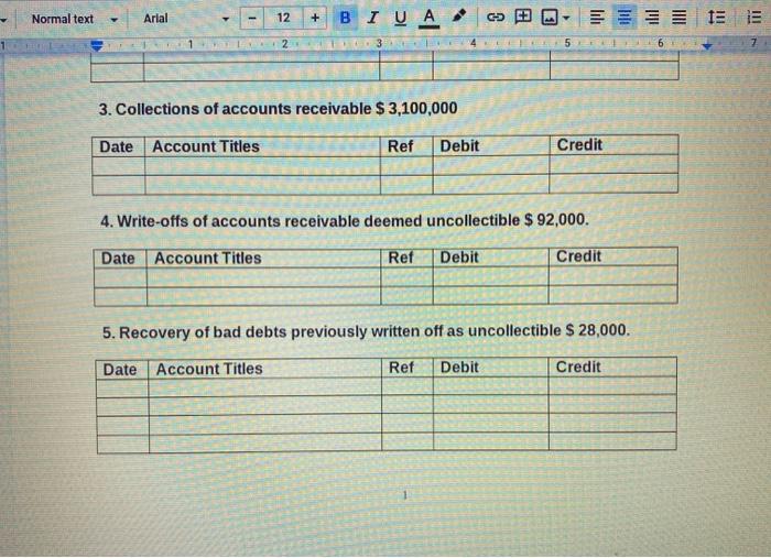 Goldey-Beacom College ACC206 Principles of Accounting! Assignment #7 CH8 At December 31,