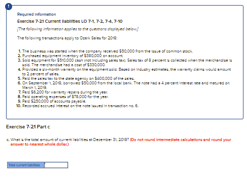 Inventory of $380,000 on account 3. Sold equipment for $510,000 cash (not