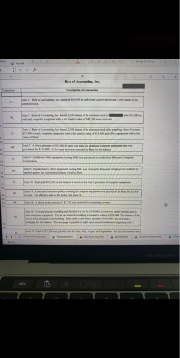  Please create a General Journal like the one pictured by using