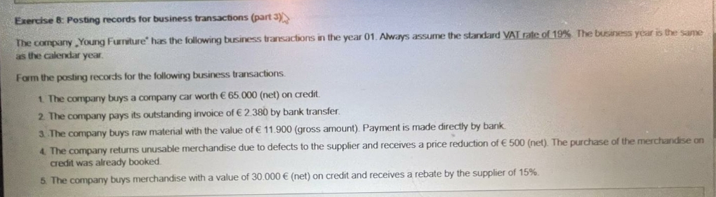 I'm stuck in the question solve this question quickly Exercise 8: Posting