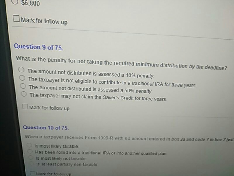 what is the penalty for not taking the required minimum distribution by