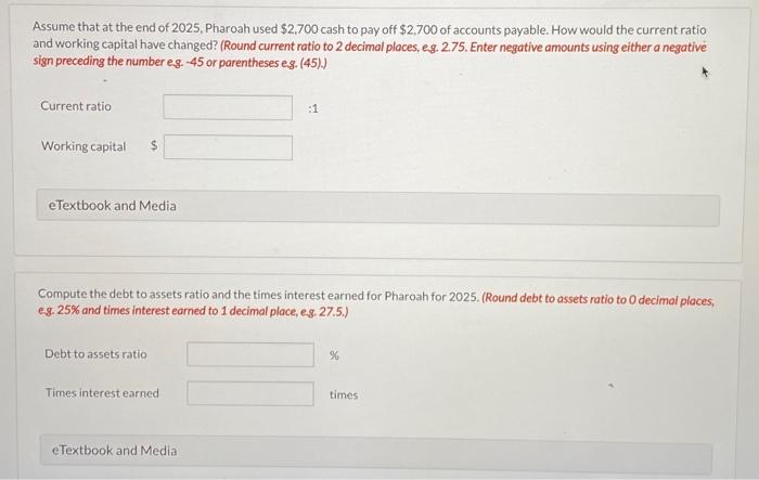 you with the following balance sheet information as of December 31,2025. In