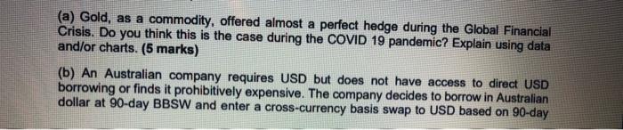 the Global Financial Crisis. Do you think this is the case during