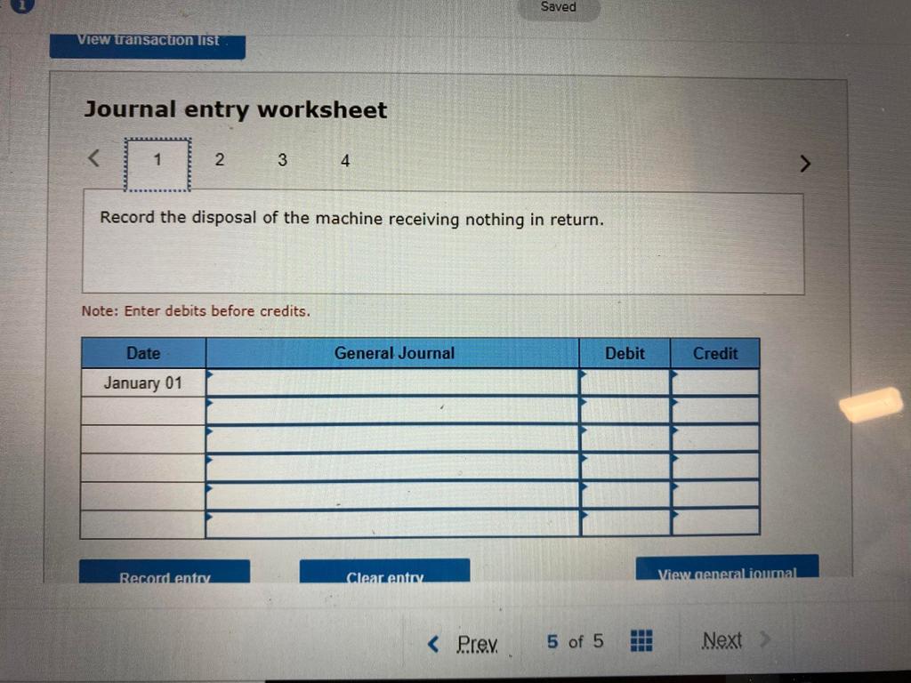 cost $125,300 and has accumulated depreciation of $94,900. Prepare the entry to