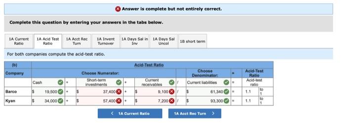 the financial statements of two companies competing in the same industry follows.