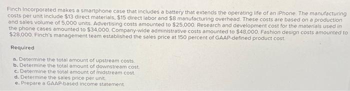  Finch Incorporated makes a smartphone case that includes a battery that