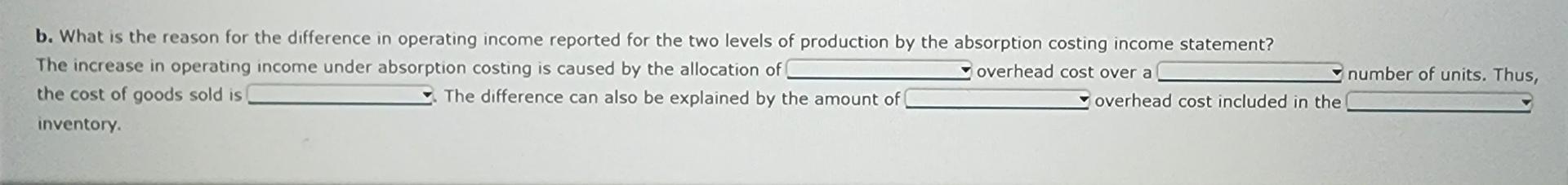 instead of 19,200 units, thus creating an ending inventory of 2,400 units.