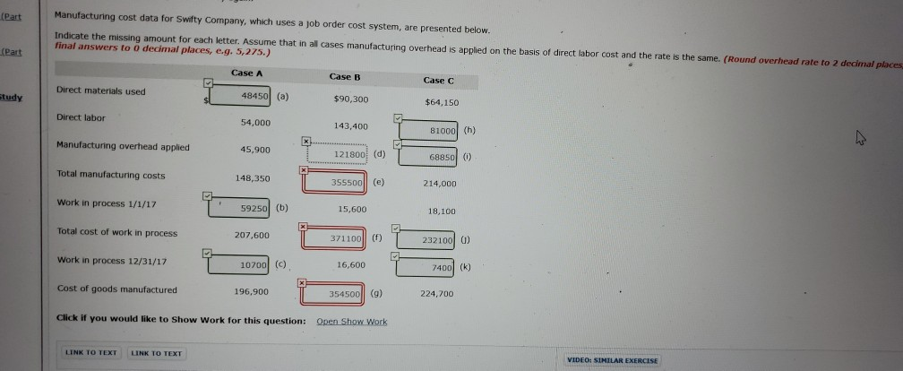 middle column is wrong. even one in grey box (Part Manufacturing