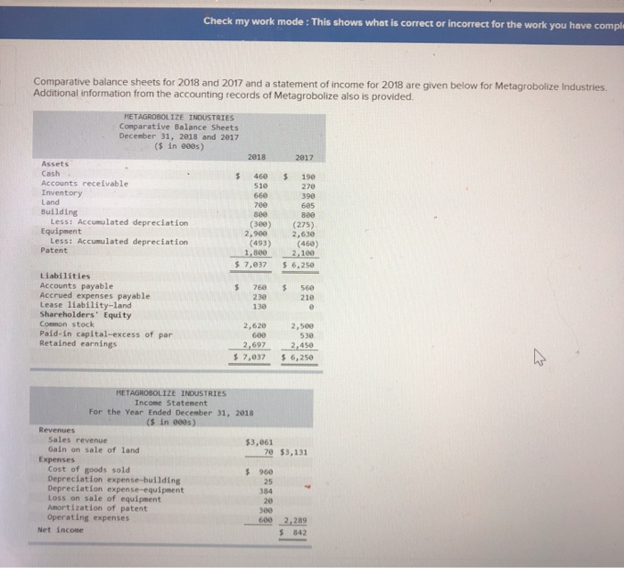  Check my work mode : This shows what is correct or