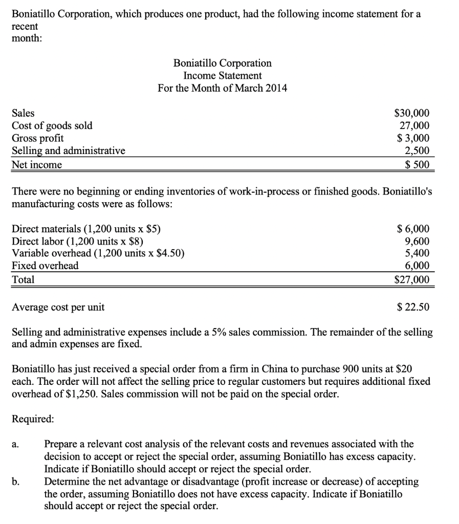 Using the charts and formulas provided to answer the following questions: Boniatillo