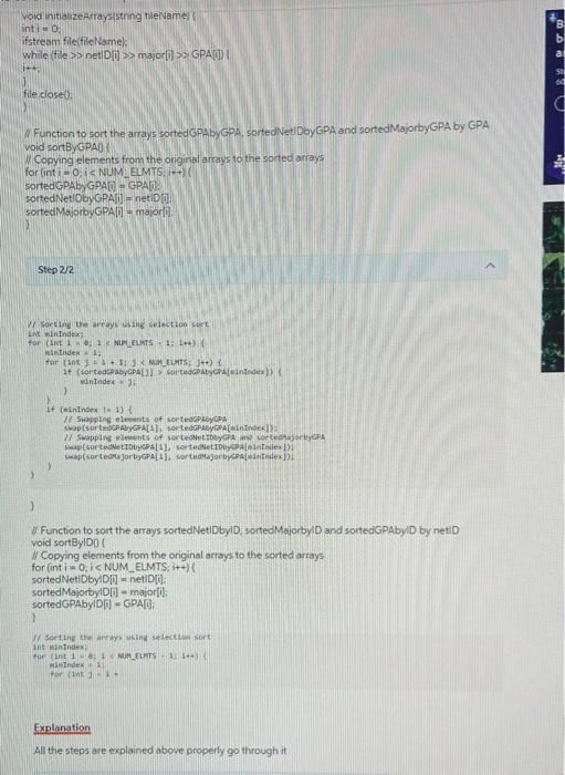 netro array, worted by netio double sorkeosp Abvio [Nilineurs]; b) Amays intialization.