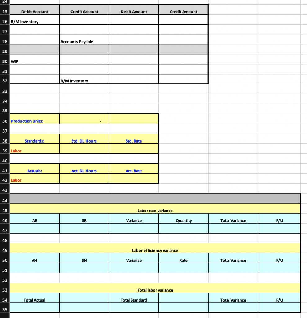problem areas, above the variance calculation area. If any errors are discovered,