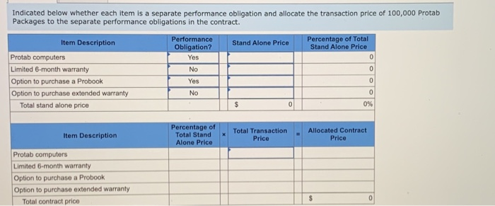 sales price of a Protab Package includes the following: One Protab computer.