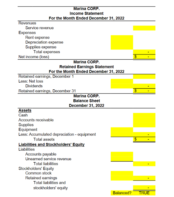 in the first tab, and completing the statement in the second tab