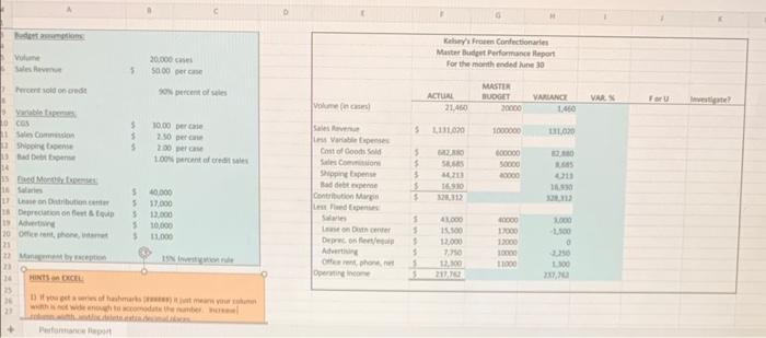  please help missing columns, Show formulas too please they are required
