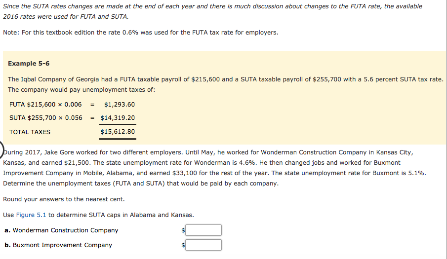  Since the SUTA rates changes are made at the end of