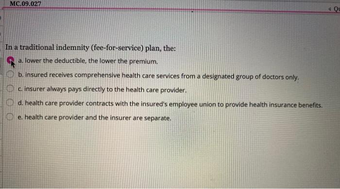 question 4. please, which one is the correct answer? MC.09.027 QU In