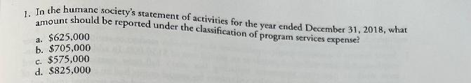 9) VHWO, accounting and reporting. Select the best answer for each of