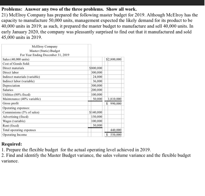  This is Cost Accounting. Capital Budgetting Problems: Answer any two of