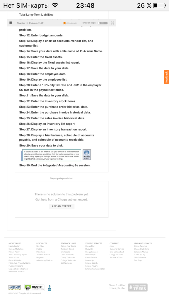 proprietorship; is not departmentalized; has payroll voluntary deductions for health insurance, dental