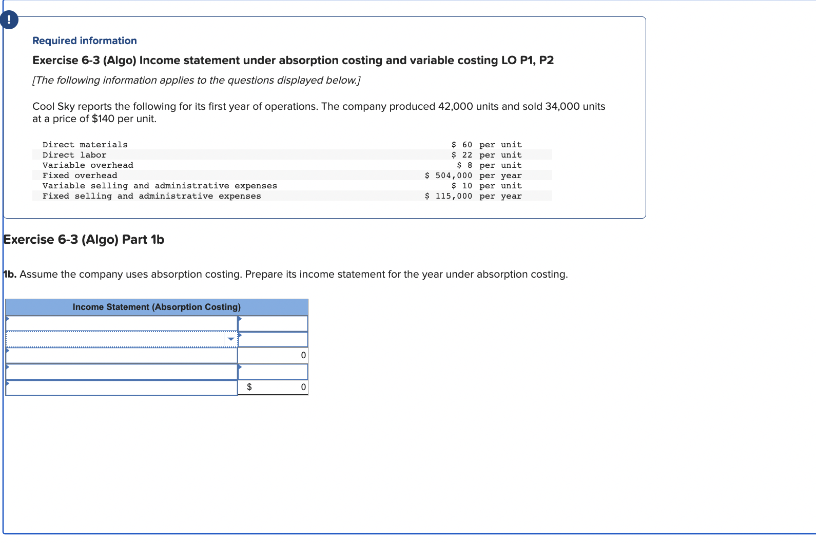 variable costing LO P1, P2 [The following information applies to the questions