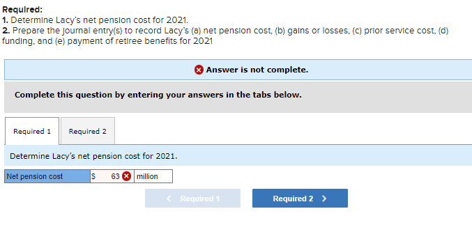 31,2021 , Lacy recelved the following Information: The expected long-term rate of