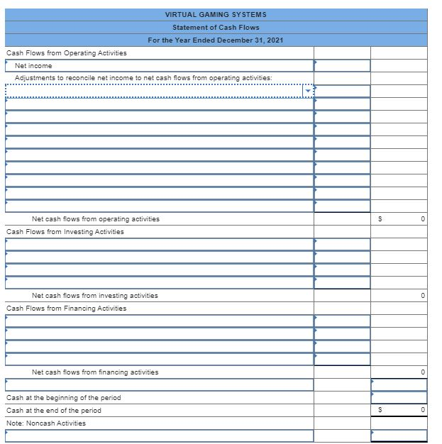 Gaming Systems are provided. $2,420,000 6. 2,426, eee VIRTUAL GAMING SYSTEMS Income