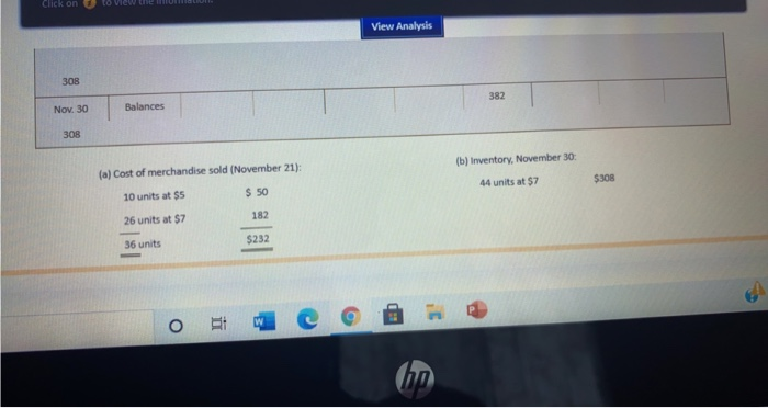 21 2. When the number of units sold on November 21 is