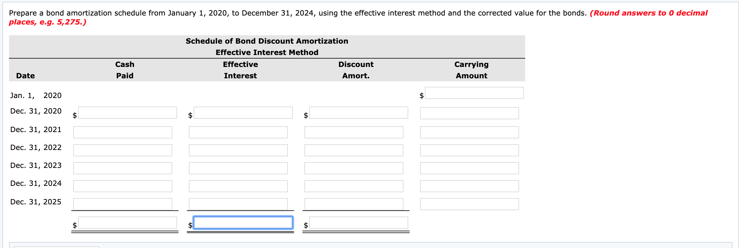 1, 2020. The $1 million of six-year, 10% (payable annually on December