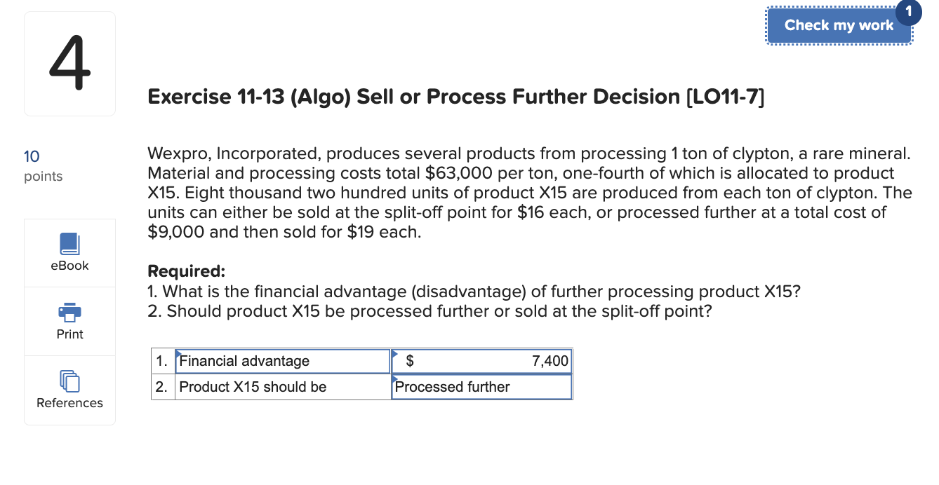 Here is my work, and also here is the question Wexpro, Incorporated,