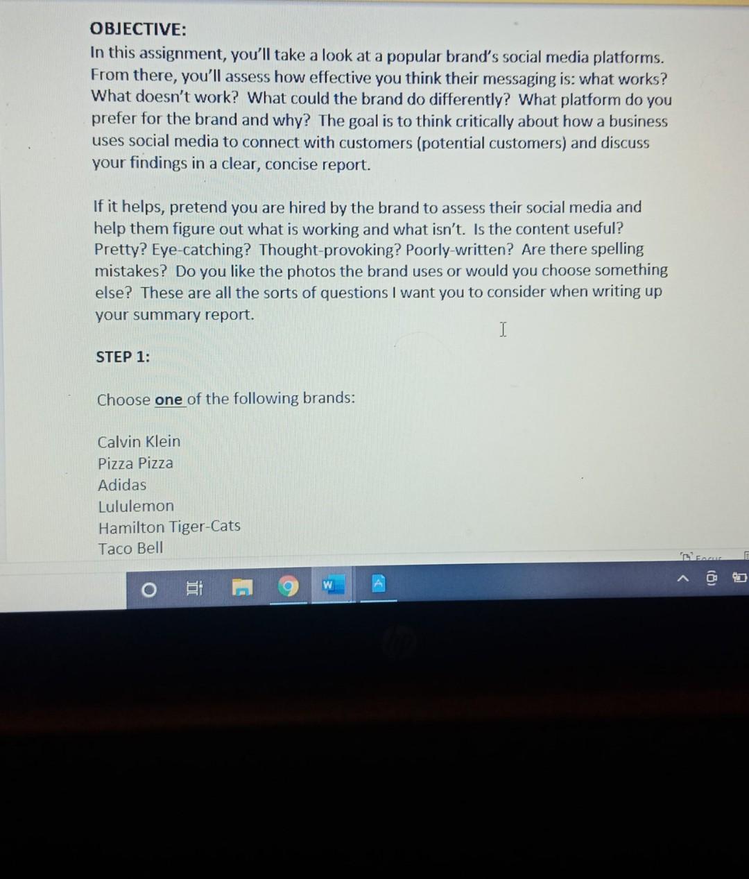  OBJECTIVE: In this assignment, you'll take a look at a popular