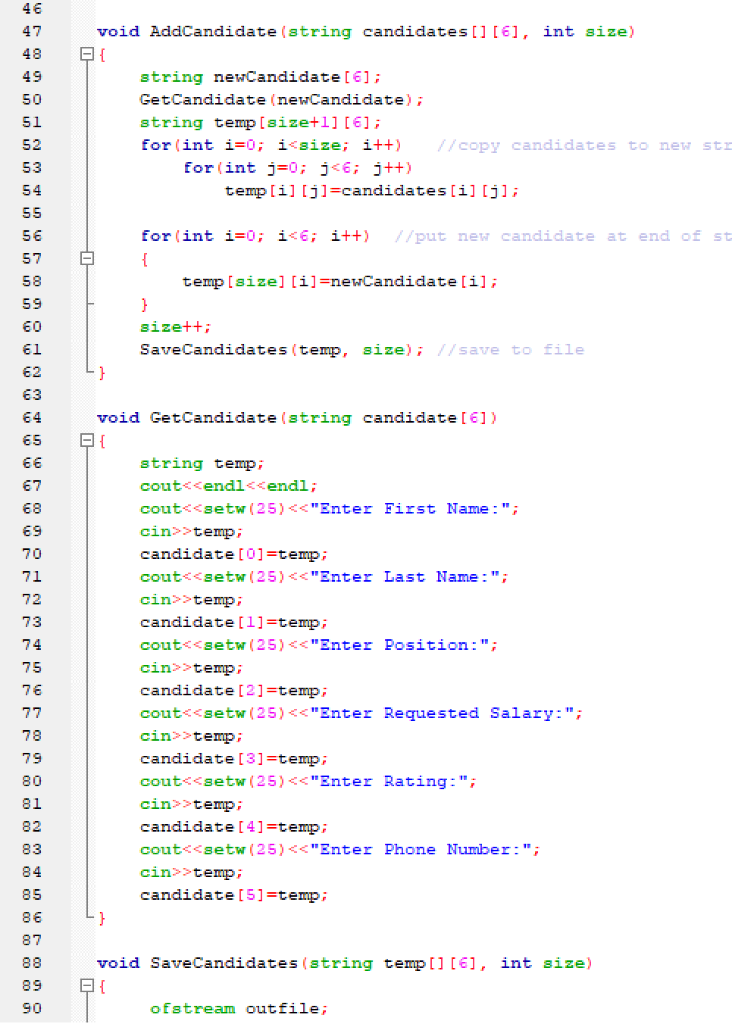 C++. The files for this assignment are provided under the folder for