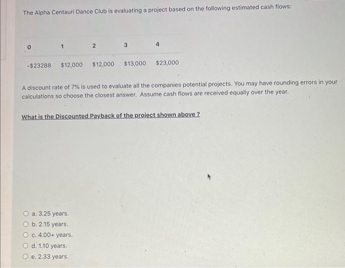  1A 2A 3A 4A The Alpha Centauri Dance Club is evaluating