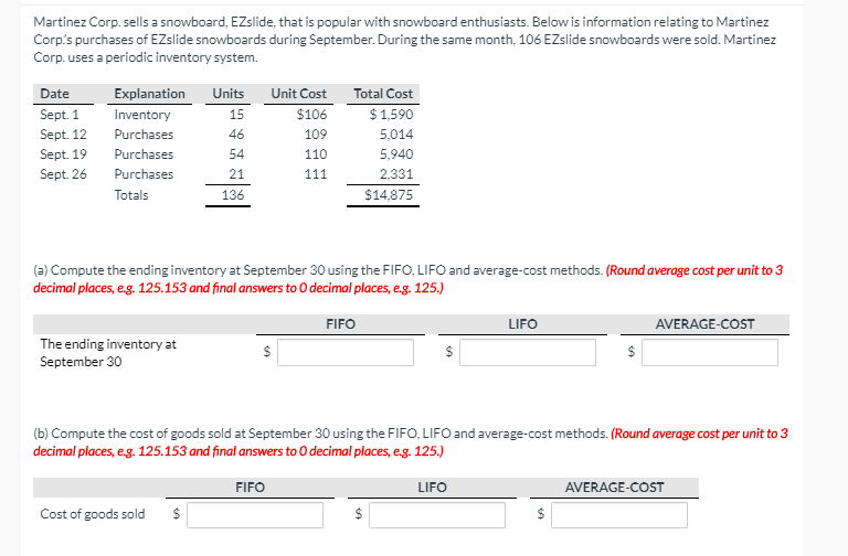 completed an end of year inventory. The value of the ending inventory