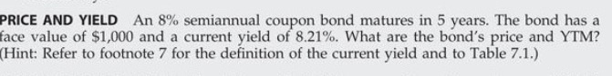 4 years left to maturity. Interest is paid annually, and the bonds